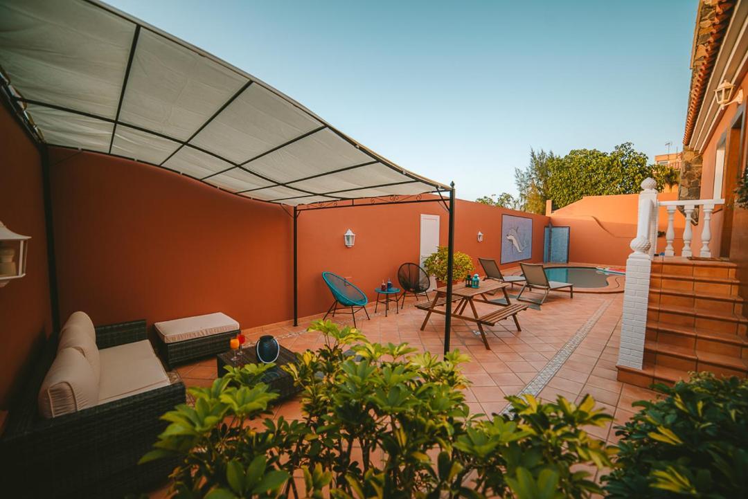 Villa Morada Sonneland con piscina privada climatizada Maspalomas (Gran Canaria) Exterior foto